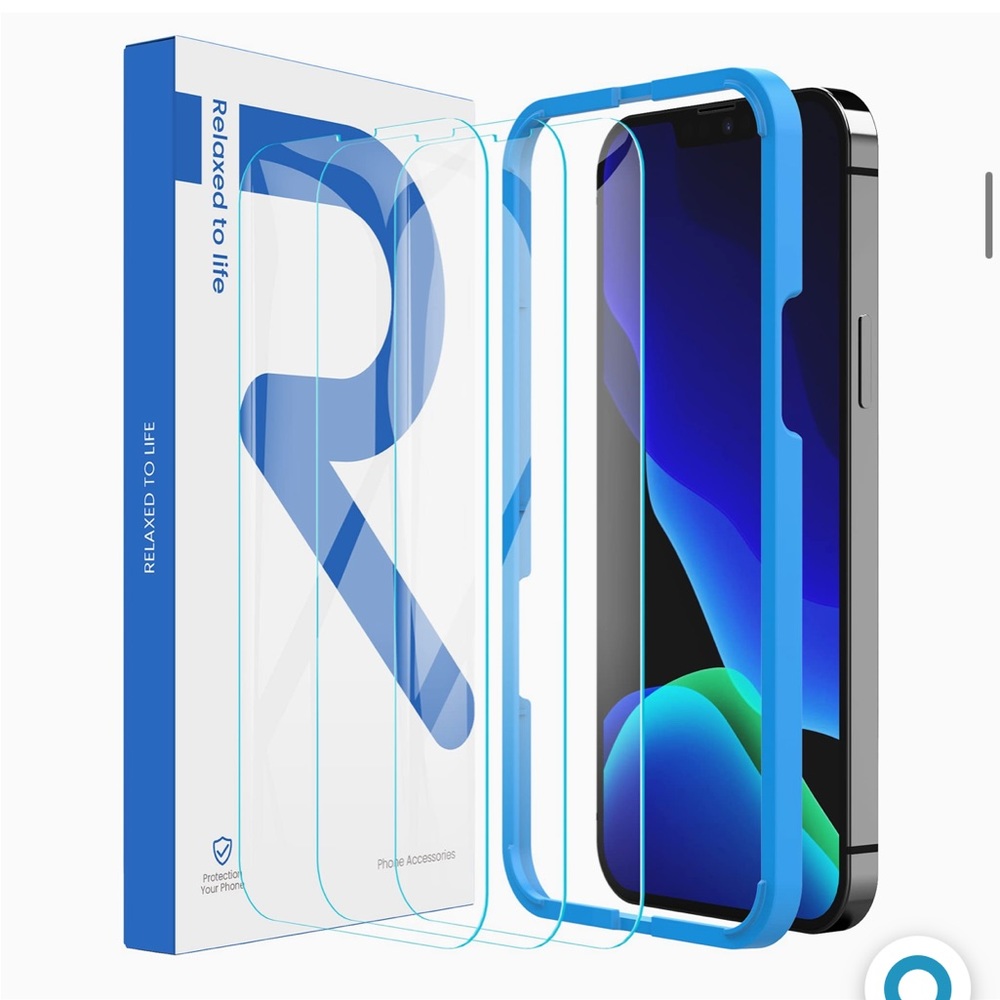 #18 Compatible with iPhone 13 Pro Max Screen Protector 3 pack& 9H Tempered Glass
